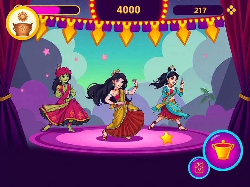 Desi Dance Dazzle Dash gameplay screenshot